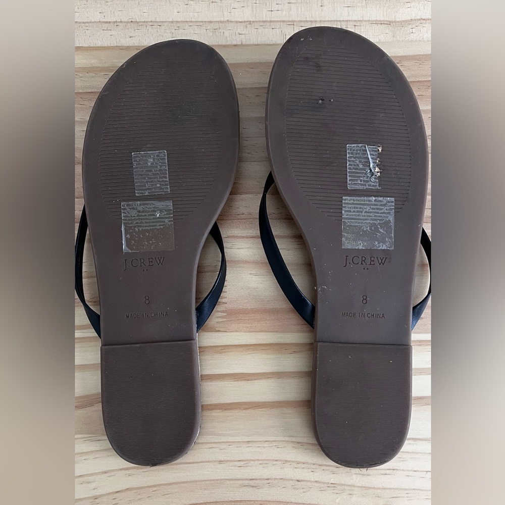 J. Crew Black Minimalist Sandals - Picture 2 of 2